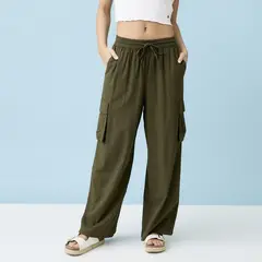 DOO AUSTRALIA - Pantalón Cargo Tiro Alto Mujer