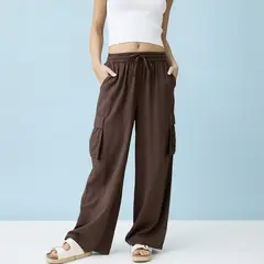 DOO AUSTRALIA - Pantalón Cargo Tiro Alto Mujer