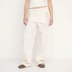 SYBILLA - Pantalón Straight Tiro Alto Mujer