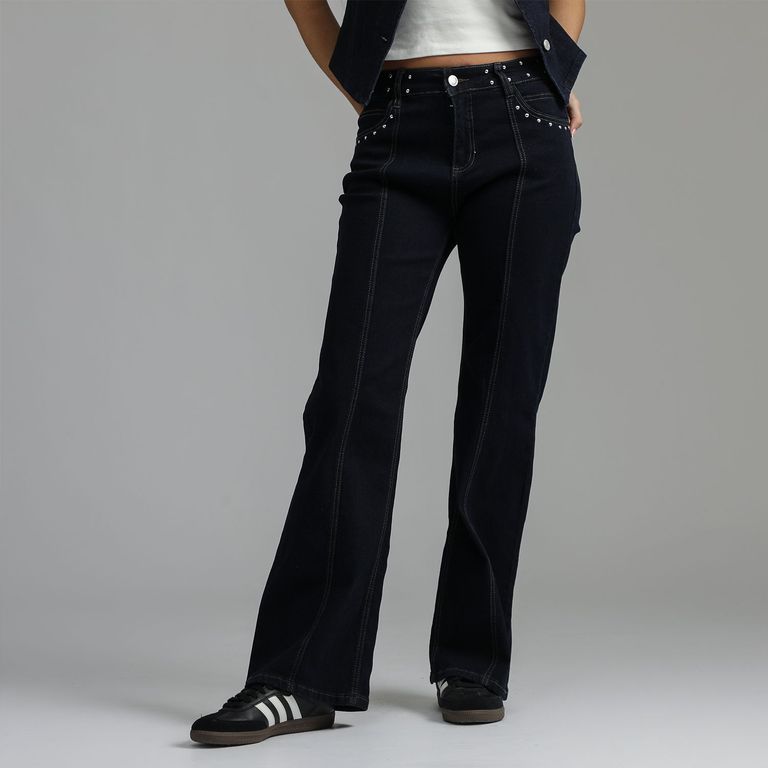 Jean Straight Tiro Bajo Mujer