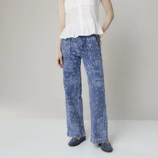 UNIVERSITY CLUB - Jean Straight Tiro Alto Mujer