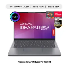 LENOVO - Laptop IdeaPad Slim 3 AMD Ryzen 7 16GB RAM 512GB SSD 14" OLED WUXGA
