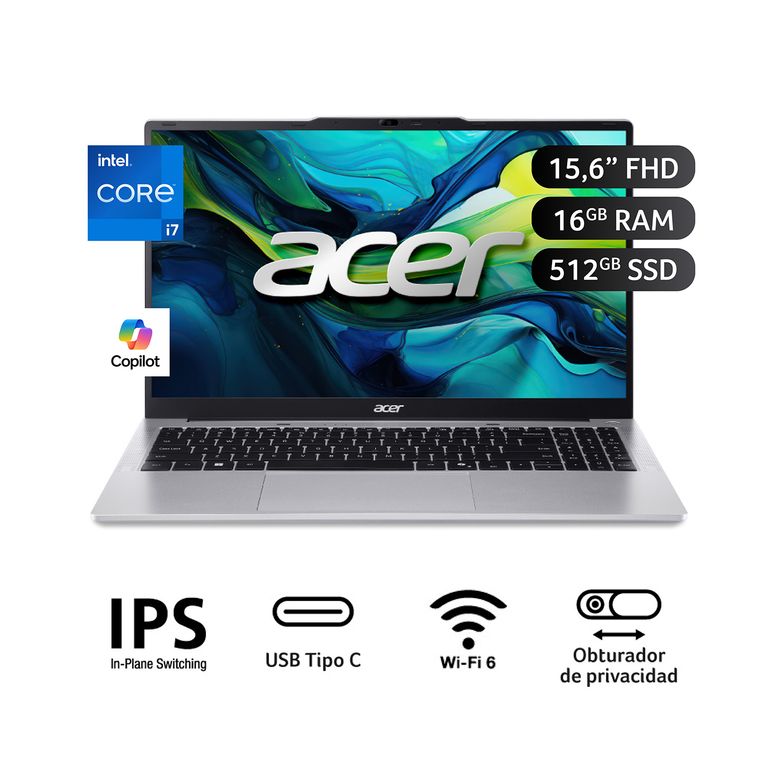 Laptop Aspire Lite Intel Core i7-13620H 16GB 512 GB 15.6" FHD