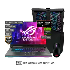 ASUS - ROG Strix G16 AMD Ryzen 9 8940HX 16GB 1TBSSD RTX5060 16" WUXGA