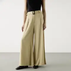 BASEMENT - Pantalón Wide Leg Mujer