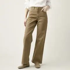 UNIVERSITY CLUB - Jean Wide Leg Tiro Alto Mujer
