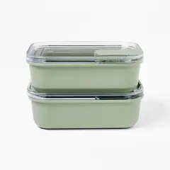 FIGMINT - Set x2 Taper Hermético con Tapa Apto para Microondas