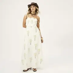FALABELLA X AGUA BENDITA - Vestido Largo Bordado Mujer