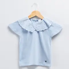 YAMP - Polo Bebé Niña Manga Corta Algodón