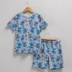 LILO & STITCH - Pijama Niña 2 Piezas Manga Corta Algodón