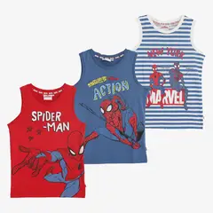 SPIDERMAN - Polo Niño Pack X3 Algodón Spider-Man