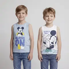 STD CHARACTERS - Polo Niño Pack X2 Algodón Mickey Mouse Disney