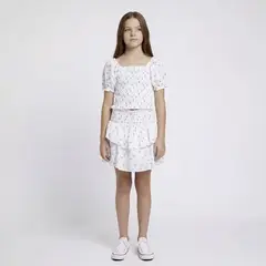 ELEVEN - Blusa Niña Manga Corta Algodón
