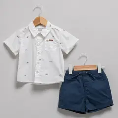 YAMP - Conjunto Bebé Niño 2 Piezas Manga Corta Algodón