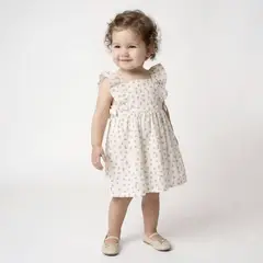 YAMP - Vestido Bebé Niña Algodón