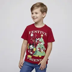 STD CHARACTERS - Polo Niño Manga Corta Algodón Mickey Mouse Disney