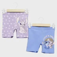 LILO & STITCH - Short Legging Niña Pack X2 Algodón