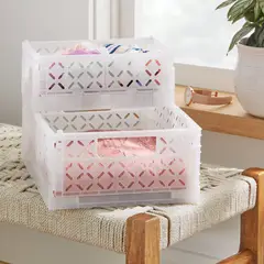 BRIGHTROOM - Caja Organizadora Plegable Pequeña 25x17x10 cm