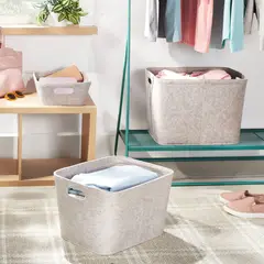 BRIGHTROOM - Canasta Organizadora Grande Tipo Fieltro 50x38x36 cm