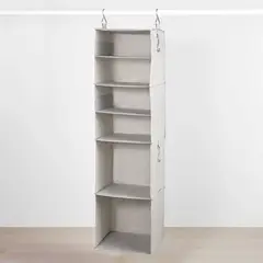 BRIGHTROOM - Organizador Colgante de Tela con 6 Niveles 36x36x137 cm