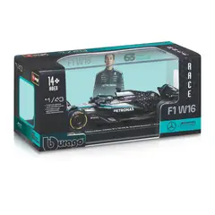 BURAGO - Carro F1 Mercedes 1:43 Con Casco Bburago