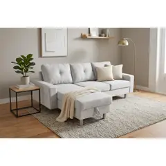 MICA - Seccional New Jeremy 4 Cuerpos Intercambiable Con Almacenamiento