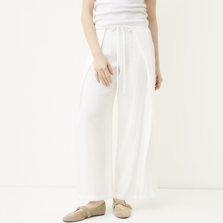 Pantalón Straight Tiro Alto Mujer