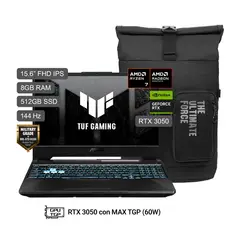 ASUS - TUF Gaming A15 AMD Ryzen 7 8845HS 8GB 512SSD RTX3050 15.6" FHD