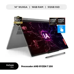 LENOVO - Laptop IA IdeaPad 5 2 en 1 AMD Ryzen 7 16GB RAM 512 GB SSD 14" touch