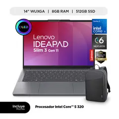 LENOVO - Laptop IA Ideapad Slim 3i ntel Core 5 8GB RAM 512 GB SSD 14" OLED