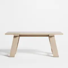 CRATE & BARREL - Escritorio Madison Bleached de Madera de Pino