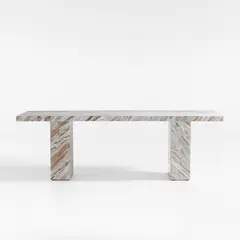 CRATE & BARREL - Mesa de Comedor de Mármol Gustav (8 Puestos)