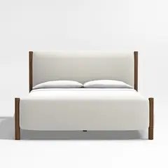 CRATE & BARREL - Cama King Goleta Bouclé