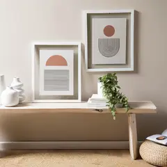 BASEMENT HOME - Cuadro + Lámina Decorativa Rayas Horizontales 30x40cm