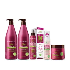 BE NATURAL - Pack Nutri Quinua Para Cabello Procesado 1 Litro