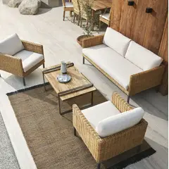 BASEMENT HOME - Juego de Sala de Terraza Gobi con Mesa de Centro