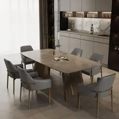 BASEMENT HOME - Juego de Comedor Milán 6 Sillas