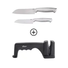 OSTER - Juego de cuchillos 2PZs + Afilador