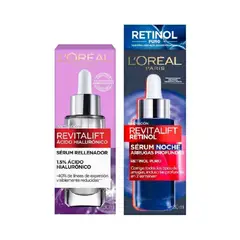 undefined - Pack LOreal Paris Serum Rostro Ácido Hialurónico + Serum Rostro Retinol
