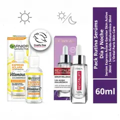 LOREAL - Set Serums Piel Luminosa, Hidratada y Anti líneas Paris Skin Care