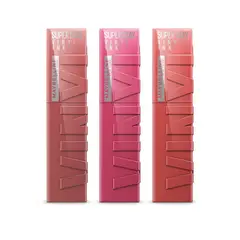 MAYBELLINE - Tripack New York Labiales Vinyl Ink Cheeky + Coy + Peachy