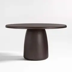CRATE & BARREL - Mesa De Comedor Redonda Zahn Gris (2 Puestos)