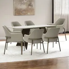 BASEMENT HOME - Juego de Comedor Milan 6 Sillas