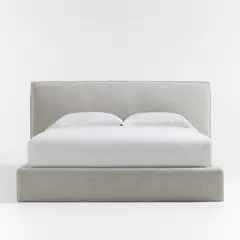 CRATE & BARREL - Cama King Capri Earth