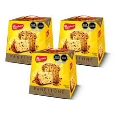 BAUDUCCO - Pack de 3 Panettone Frutas x 750 gr.