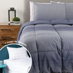 BENETTON - Juego de Cama: Edredón Boris + Juego de Sábanas Andre