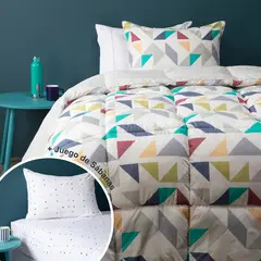 BENETTON - Juego De Cama: Edredón Luis + Juego de Sábanas Paolo