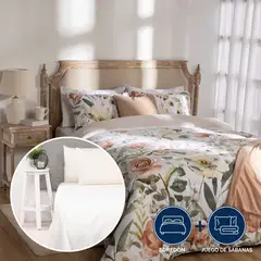ROBERTA ALLEN - Juego de Cama: Edredón + Juego de Sábanas 200 Hilos 100% Algodón