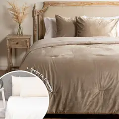 ROBERTA ALLEN - Juego De Cama: Edredón + Juego de Sábanas 200 Hilos 100% Algodón