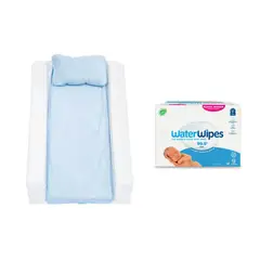 MATERNELLE - Pack Cambiador Celeste + WaterWipes 720 und